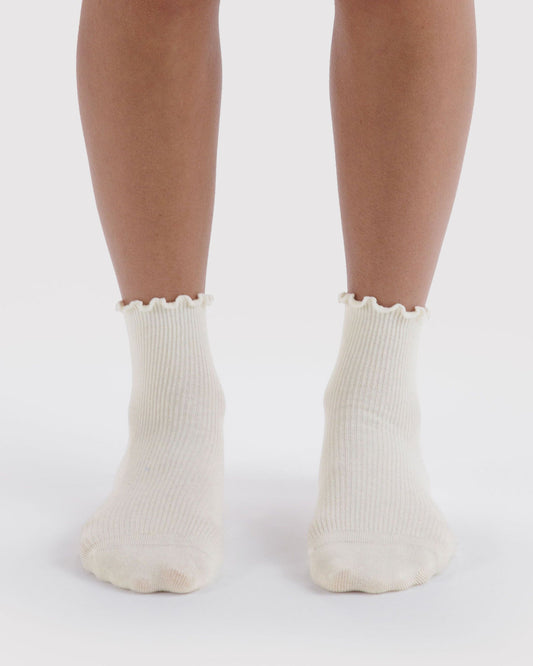 LETTUCE EDGE SOCK SET OF 2 - US 5492