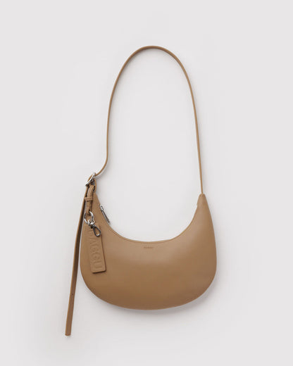 SMALL RECYCLED LEATHER FLAT CRESCENT - US 3490