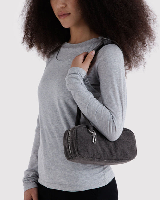 SMALL DENIM BOWLER BAG - US 3698