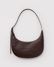 MEDIUM RECYCLED LEATHER FLAT CRESCENT - US 1557