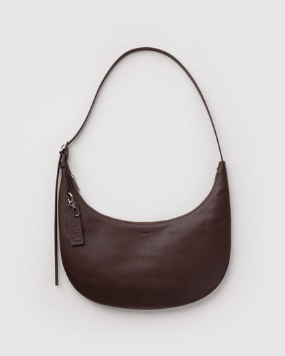 MEDIUM RECYCLED LEATHER FLAT CRESCENT - US 1557