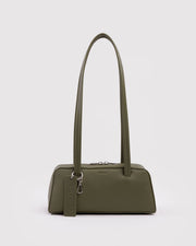 SMALL RECYCLED LEATHER BOWLER BAG - US 3718