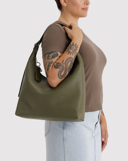 RECYCLED LEATHER SHOULDER BAG - US 3004