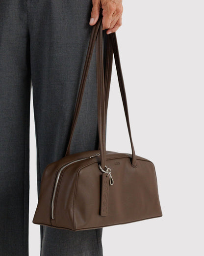 RECYCLED LEATHER BOWLER BAG - US 7000