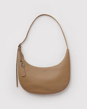 MEDIUM RECYCLED LEATHER FLAT CRESCENT - US 5733