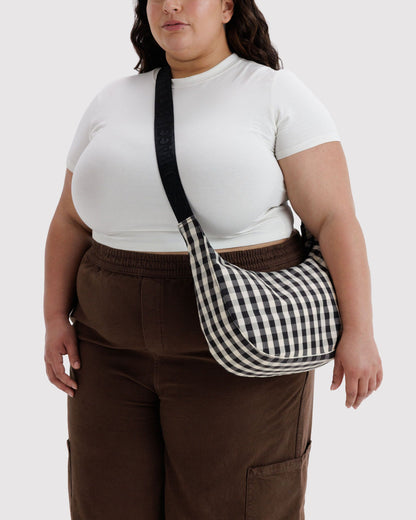 MEDIUM NYLON CRESCENT BAG - US 0262