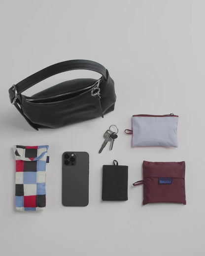 MINI RECYCLED LEATHER SHOULDER BAG - US 0077