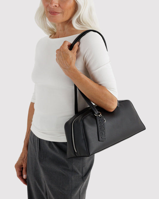 RECYCLED LEATHER BOWLER BAG - US 5143